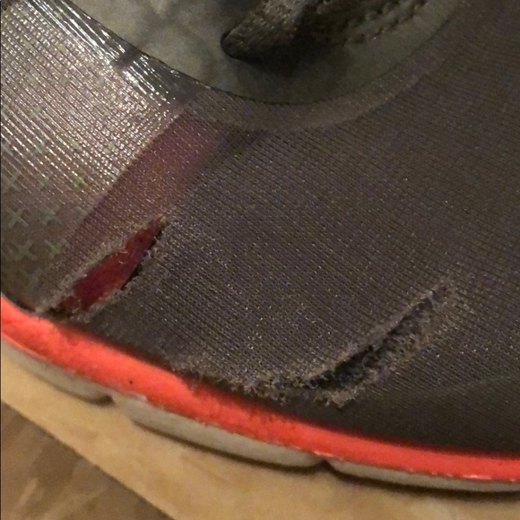 Asics gray, teal, and peach training sneakers - Picture 5 of 7